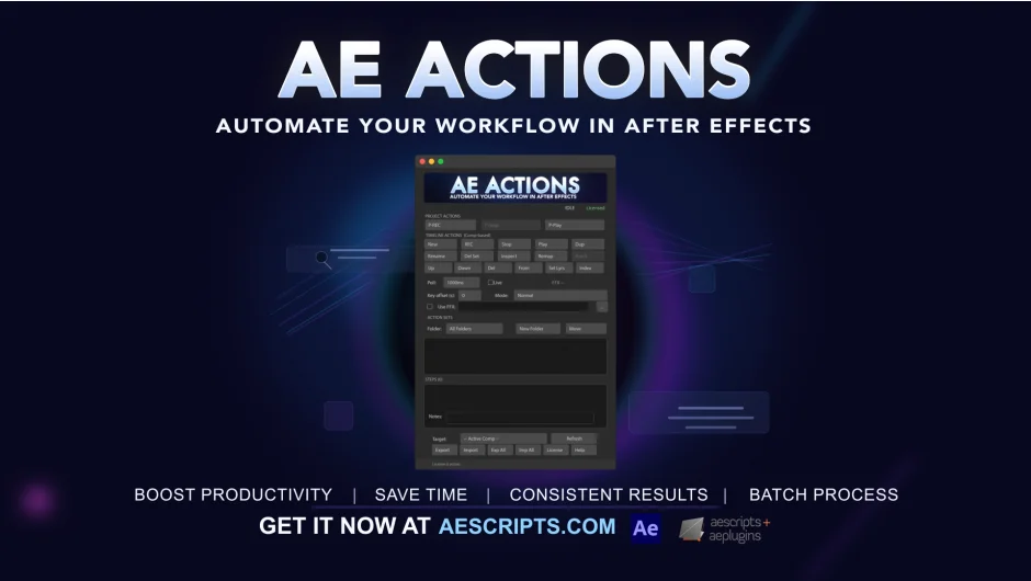 AE Actions screenshot