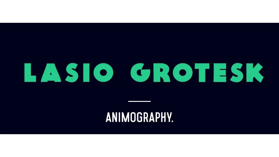 Animography Lasio Grotesk screenshot