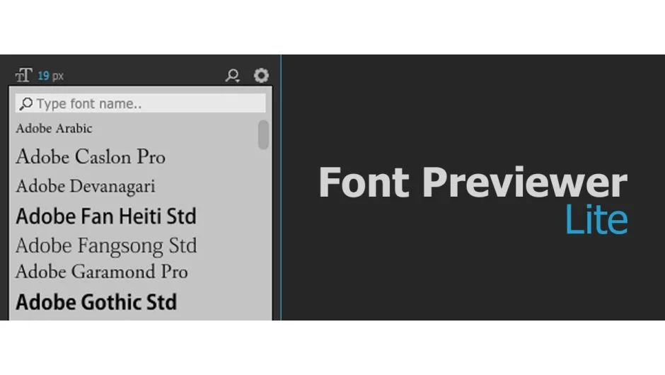 Font Previewer Lite screenshot