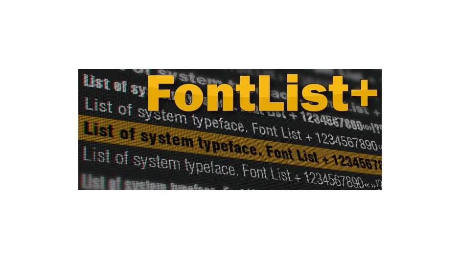FontList Plus screenshot