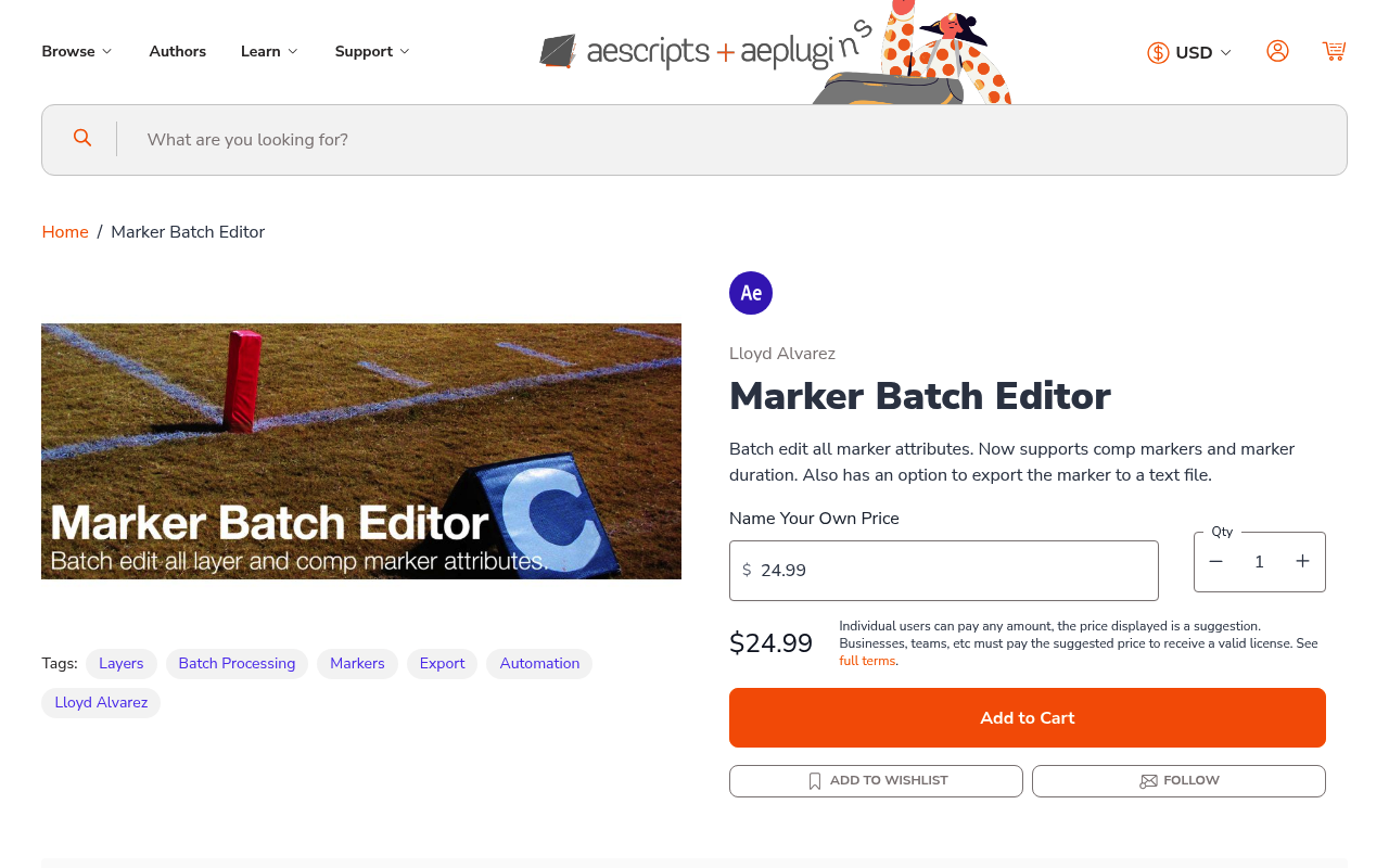 Marker Batch Editor screenshot