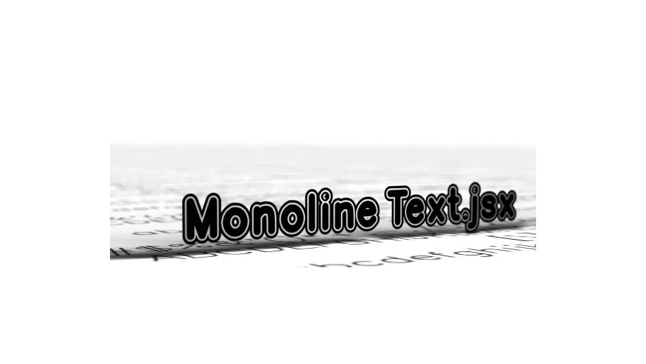Monoline Text screenshot