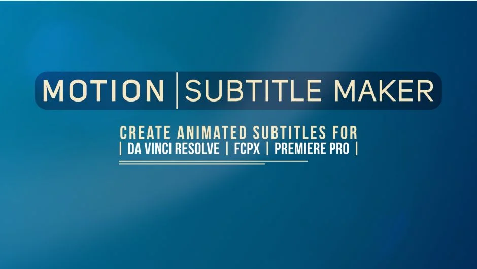 Motion Subtitle Maker screenshot