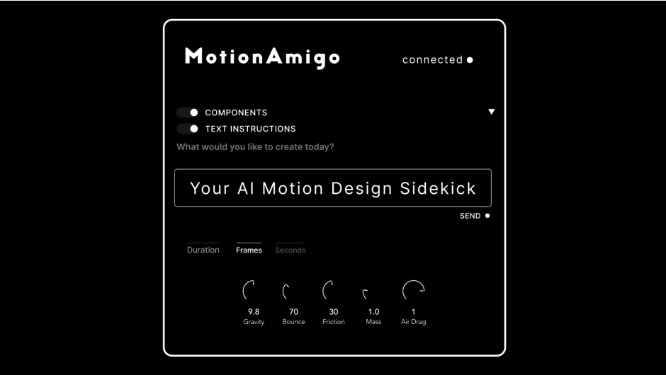 MotionAmigo screenshot