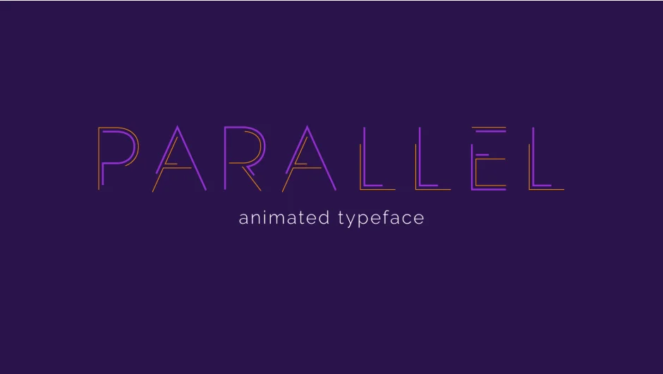 Parallel Animated Typeface screenshot