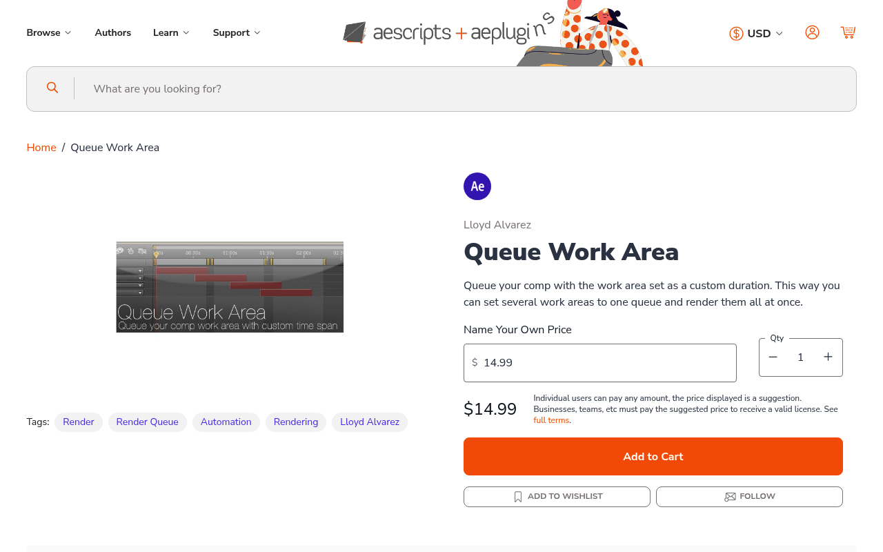 Queue Work Area screenshot