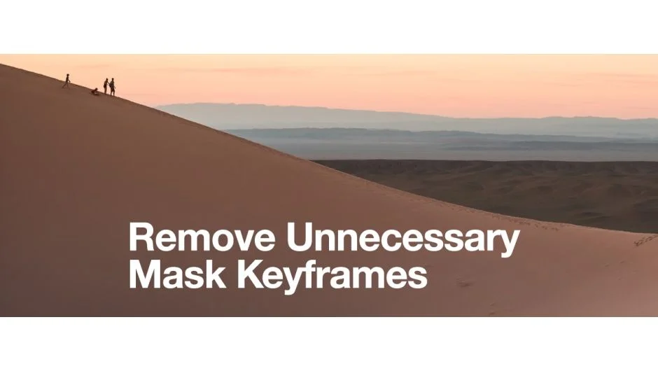 Remove Unnecessary Mask Keyframes screenshot