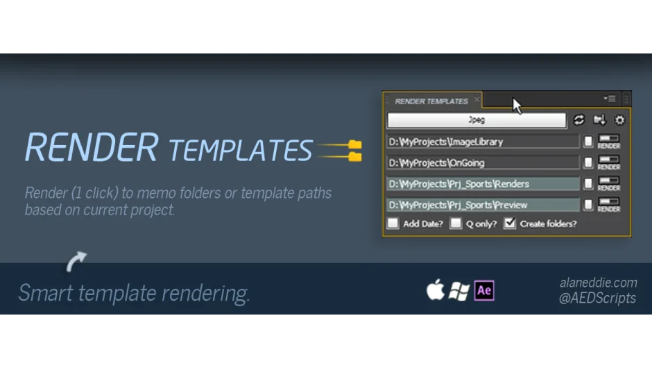 Render Templates screenshot