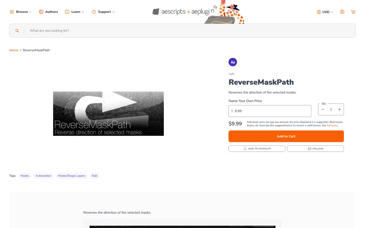 ReverseMaskPath screenshot
