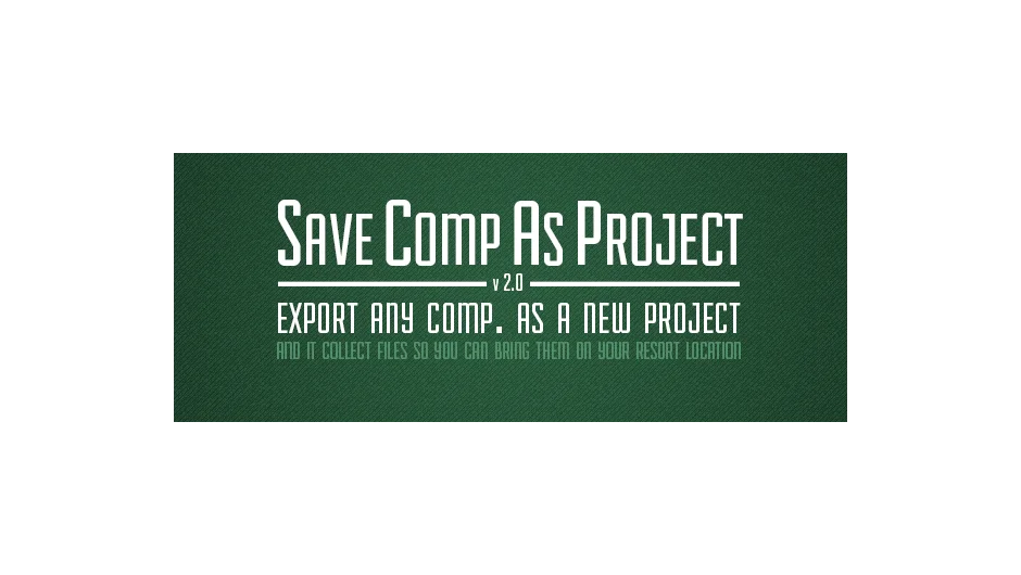 Save Comp As Project 2 screenshot