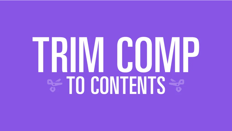 Trim Comp to Contents screenshot