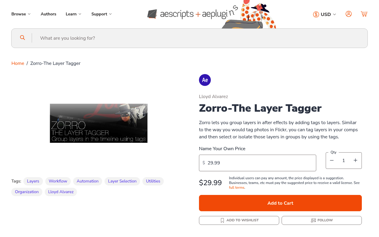 Zorro-The Layer Tagger screenshot